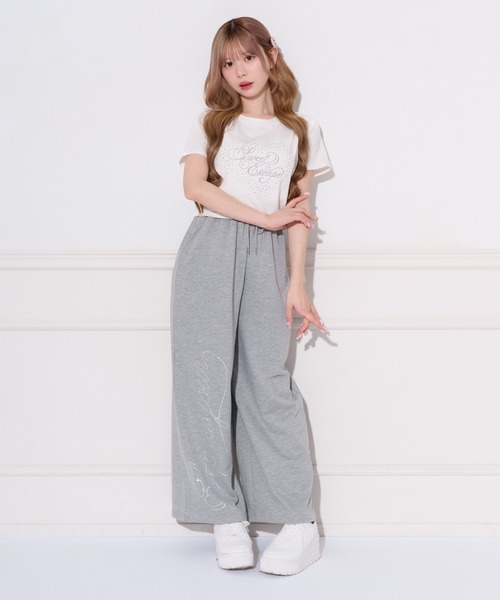 apres jour(アプレジュール)の「ハートロゴラインストーンTシャツ(Tシャツ/カットソー・レディース・ブラック/ホワイト系その他/オフホワイト・フリー/X-LARGE)」の20枚目の写真