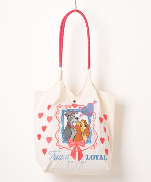 Disney(ディズニー)の「【 Disney 】 ディズニーキャラクター ロープバッグ 26S6(ハンドバッグ・レディース・ブラック/ピンク/ホワイト・FREE)」の2枚目の写真