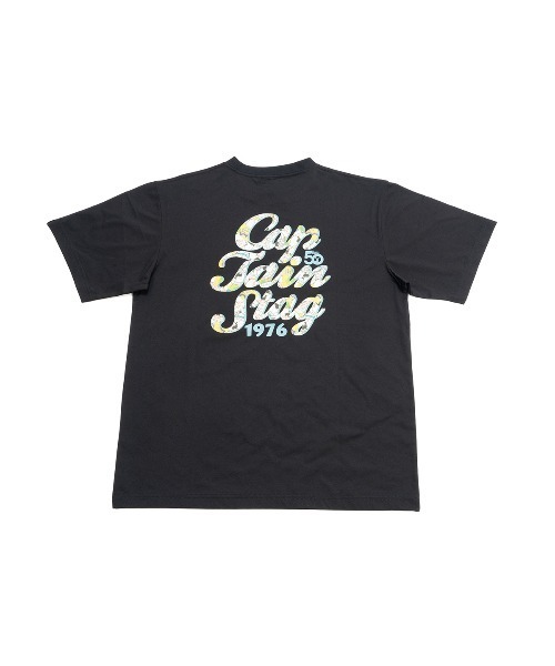 CAPTAIN STAG(キャプテンスタッグ)の「50th CAPTAIN STAG T-Shirt(ポップロゴ)(Tシャツ/カットソー・メンズ・ホワイト/ブラック・LARGE/MEDIUM/SMALL/X-LARGE)」の2枚目の写真