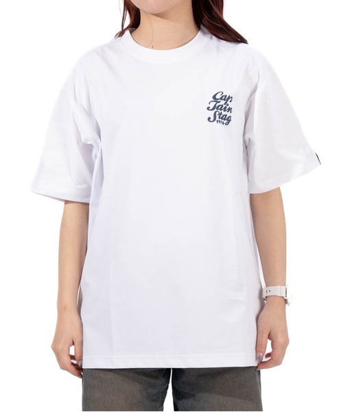 CAPTAIN STAG(キャプテンスタッグ)の「50th CAPTAIN STAG T-Shirt(ポップロゴ)(Tシャツ/カットソー・メンズ・ホワイト/ブラック・LARGE/MEDIUM/SMALL/X-LARGE)」の10枚目の写真