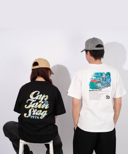 CAPTAIN STAG(キャプテンスタッグ)の「50th CAPTAIN STAG T-Shirt(ポップロゴ)(Tシャツ/カットソー・メンズ・ホワイト/ブラック・LARGE/MEDIUM/SMALL/X-LARGE)」の18枚目の写真