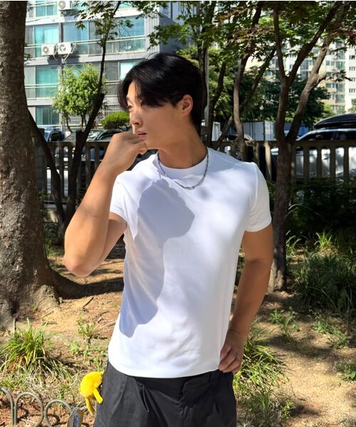 PHOS333（フォースサンサンサン）の「M Panel Silket T-Shirt/White（Tシャツ/カットソー・メンズ・その他・FREE）」の6枚目の写真
