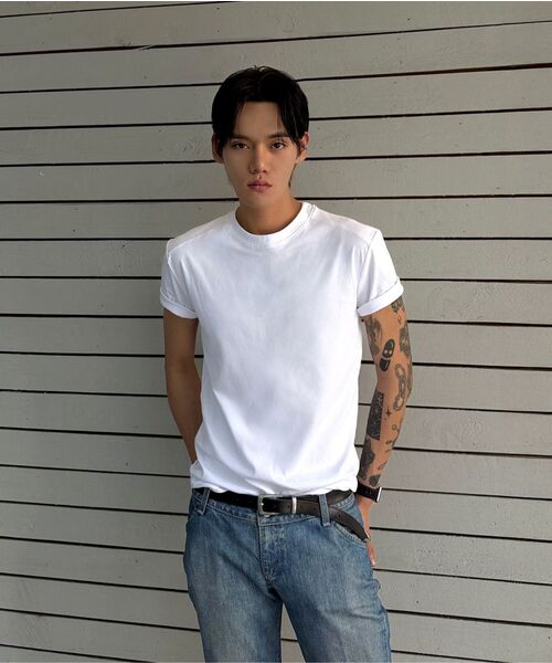 PHOS333（フォースサンサンサン）の「M Panel Silket T-Shirt/White（Tシャツ/カットソー・メンズ・その他・FREE）」の7枚目の写真