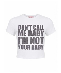 SupBaby by SUPPLIER I'm Not Your Baby Cropped Tee