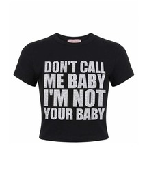 SupBaby by SUPPLIER I'm Not Your Baby Cropped Tee