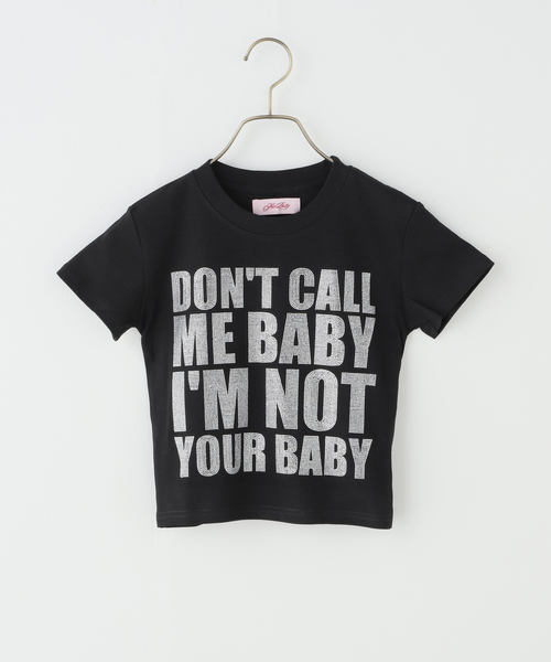 SupBaby by SUPPLIER(サプベイビーバイサプライヤー)の「SupBaby by SUPPLIER I'm Not Your Baby Cropped Tee(Tシャツ/カットソー・レディース・ホワイト/ブラック・SMALL)」の5枚目の写真