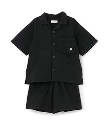 b・ROOM（ビールーム）の「【セットアップ】オープンカラーシャツ・イージーパンツ【子供服】【キッズ】【男の子】【女の子】（アンサンブル）」