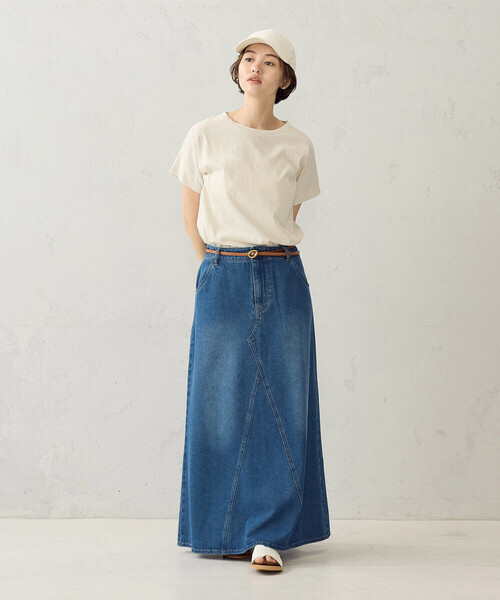 COMME CA ISM（コムサイズム）の「日本の色 カラーTシャツ（Tシャツ/カットソー・レディース・レッド/グリーン/アイボリー/ネイビー・LARGE/MEDIUM/SMALL）」の6枚目の写真