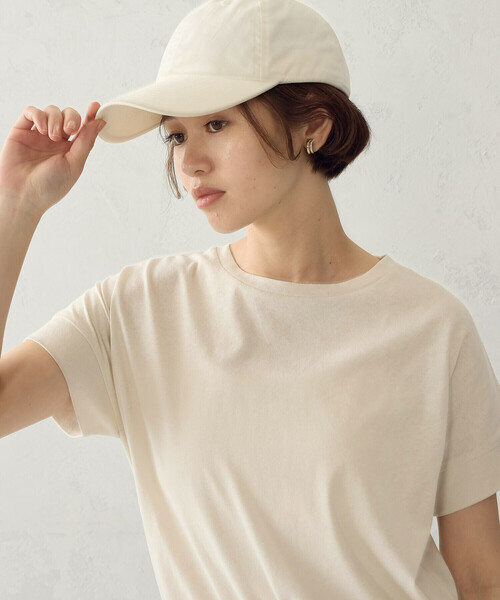 COMME CA ISM（コムサイズム）の「日本の色 カラーTシャツ（Tシャツ/カットソー・レディース・レッド/グリーン/アイボリー/ネイビー・LARGE/MEDIUM/SMALL）」の11枚目の写真