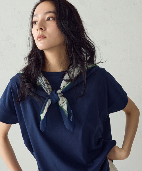 COMME CA ISM（コムサイズム）の「日本の色 カラーTシャツ（Tシャツ/カットソー・レディース・レッド/グリーン/アイボリー/ネイビー・LARGE/MEDIUM/SMALL）」の17枚目の写真