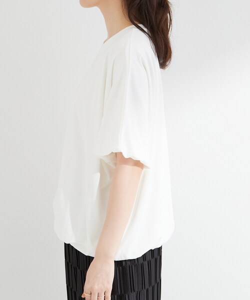 SHOO・LA・RUE（シューラルー）の「【ひんやり/洗濯機可】インせず着られる バルーンデザインTシャツ（Tシャツ/カットソー・レディース・ブラック/ホワイト・03/02）」の12枚目の写真