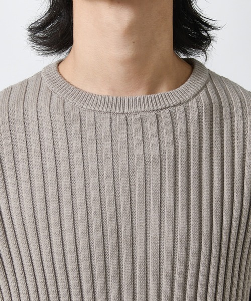 Lui's(ルイス)の「ワイドリブクルーネックニット(ニット/セーター・メンズ・ブラック/グレー・M/S)」の18枚目の写真