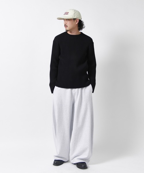 Lui's(ルイス)の「ワイドリブクルーネックニット(ニット/セーター・メンズ・ブラック/グレー・M/S)」の22枚目の写真