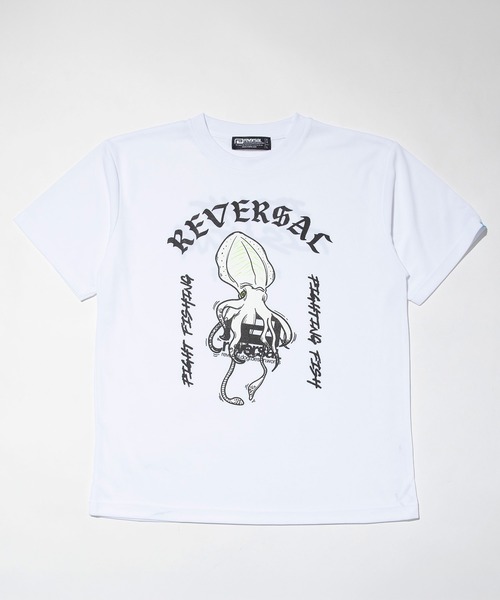 reversal.dogi.design.works（リバーサル・ドーギ・デザイン・ワークス）の「＜reversal/リバーサル＞SQUID DRY TEE スクイッド ドライ Tシャツ（Tシャツ/カットソー・メンズ・ホワイト系その他/ブラック系その他/ホワイト系その他2/ブラック系その他2・M/L/XL/2XL）」の2枚目の写真