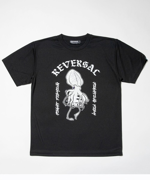 reversal.dogi.design.works（リバーサル・ドーギ・デザイン・ワークス）の「＜reversal/リバーサル＞SQUID DRY TEE スクイッド ドライ Tシャツ（Tシャツ/カットソー・メンズ・ホワイト系その他/ブラック系その他/ホワイト系その他2/ブラック系その他2・M/L/XL/2XL）」の3枚目の写真