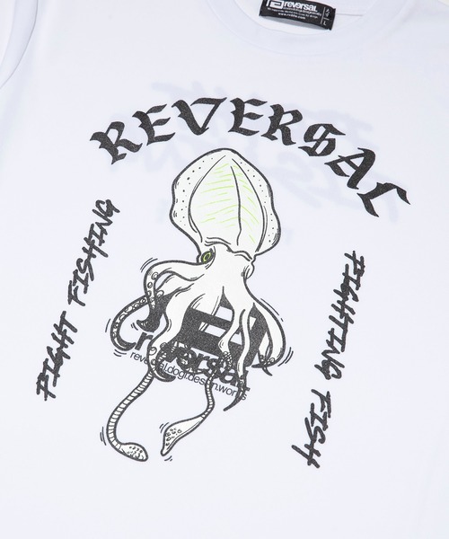 reversal.dogi.design.works（リバーサル・ドーギ・デザイン・ワークス）の「＜reversal/リバーサル＞SQUID DRY TEE スクイッド ドライ Tシャツ（Tシャツ/カットソー・メンズ・ホワイト系その他/ブラック系その他/ホワイト系その他2/ブラック系その他2・M/L/XL/2XL）」の7枚目の写真