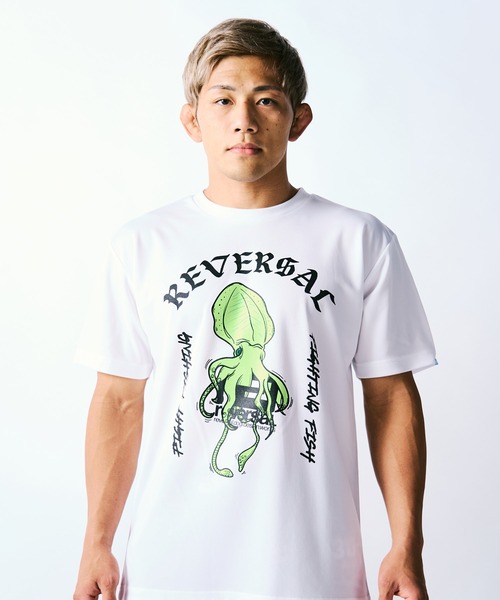 reversal.dogi.design.works（リバーサル・ドーギ・デザイン・ワークス）の「＜reversal/リバーサル＞SQUID DRY TEE スクイッド ドライ Tシャツ（Tシャツ/カットソー・メンズ・ホワイト系その他/ブラック系その他/ホワイト系その他2/ブラック系その他2・M/L/XL/2XL）」の9枚目の写真