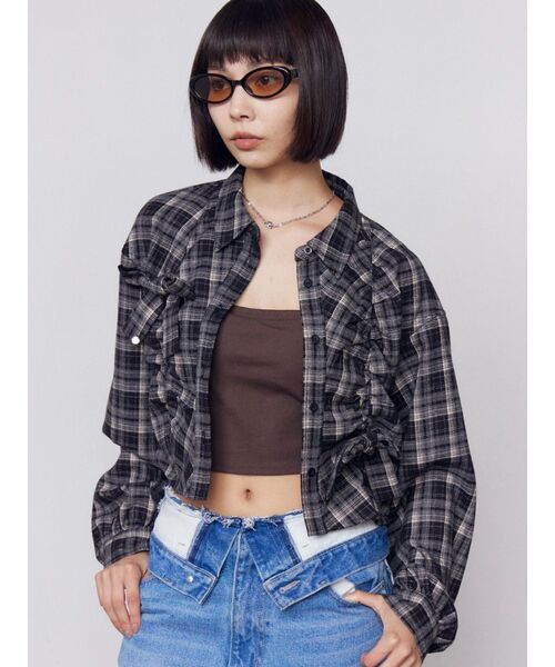 EMODA（エモダ）の「オーバルキャットアイウェア（サングラス・レディース・グレー/ブラウン・FREE）」の16枚目の写真