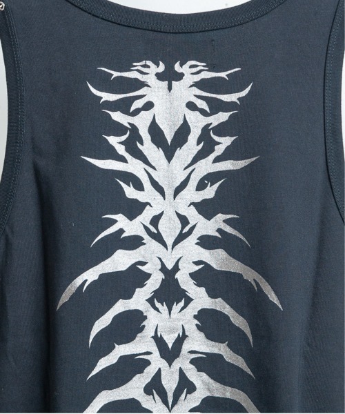 BACKSTAGE PASS(バックステージパス)の「HAND SIGN TANK(ハンドサインタンク)ダメージ加工 タンク(タンクトップ・メンズ・ブラック/ダークグレー/ホワイト系その他・FREE)」の9枚目の写真