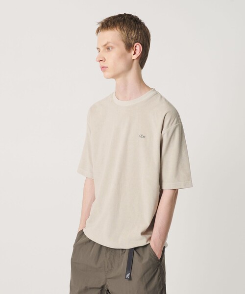 LACOSTE(ラコステ)の「<LACOSTE for BEAUTY&YOUTH> ワントーン パイル ショートスリーブ Tシャツ(Tシャツ/カットソー・メンズ・ベージュ/ネイビー/ライトブルー/ダークグレー・S/L/XL/M)」の1枚目の写真