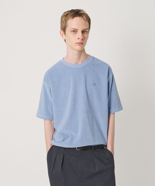 LACOSTE(ラコステ)の「<LACOSTE for BEAUTY&YOUTH> ワントーン パイル ショートスリーブ Tシャツ(Tシャツ/カットソー・メンズ・ベージュ/ネイビー/ライトブルー/ダークグレー・S/L/XL/M)」の3枚目の写真
