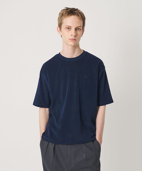 LACOSTE(ラコステ)の「<LACOSTE for BEAUTY&YOUTH> ワントーン パイル ショートスリーブ Tシャツ(Tシャツ/カットソー・メンズ・ベージュ/ネイビー/ライトブルー/ダークグレー・S/L/XL/M)」の5枚目の写真