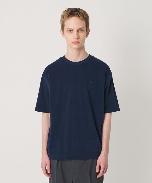 LACOSTE(ラコステ)の「<LACOSTE for BEAUTY&YOUTH> ワントーン パイル ショートスリーブ Tシャツ(Tシャツ/カットソー・メンズ・ベージュ/ネイビー/ライトブルー/ダークグレー・S/L/XL/M)」の7枚目の写真