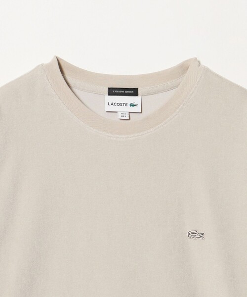 LACOSTE(ラコステ)の「<LACOSTE for BEAUTY&YOUTH> ワントーン パイル ショートスリーブ Tシャツ(Tシャツ/カットソー・メンズ・ベージュ/ネイビー/ライトブルー/ダークグレー・S/L/XL/M)」の18枚目の写真