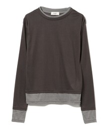 BEAMS HEART | レイヤード風 シアー トップス(Tシャツ/カットソー)