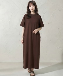 ロングワンピース ワンピース ロング マキシワンピース Tシャツワンピース カジュアル 半袖 ファッション ロングワンピース 春 夏 秋 体型カバー ワンマイルウェア 大人 コットンワンピース レディース ミモレ丈 ロング丈 半袖 五分袖 シンプル お洒落