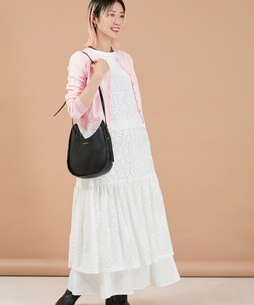 Freada(フリーダ)の「Freada/フリーダ アイレット レース カーディガン(Tシャツ/カットソー・レディース・オフホワイト/ブラック/ピンク・ONE SIZE)」の21枚目の写真