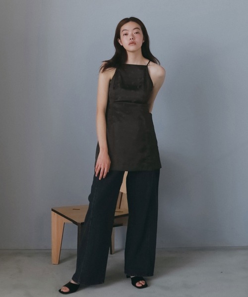 anuke（アンヌーク）の「Jacquard Cami Tunic（その他トップス・レディース・ブラウン/チャコールグレー・FREE）」の3枚目の写真