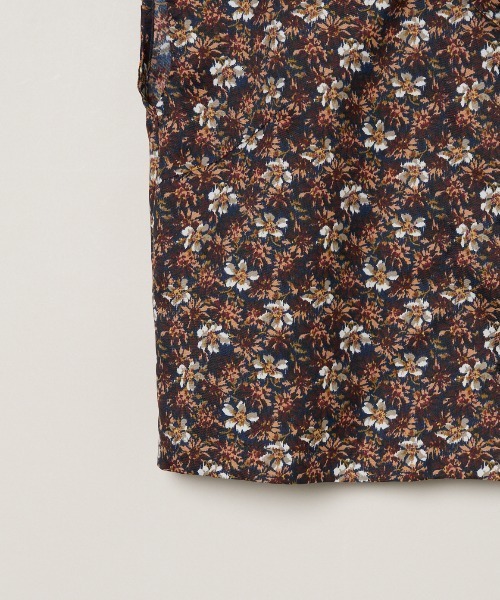 three dots(スリードッツ)の「グロッシーツイル トップス(シャツ/ブラウス・レディース・パープル/ダークネイビー/マルチ・SMALL)」の19枚目の写真