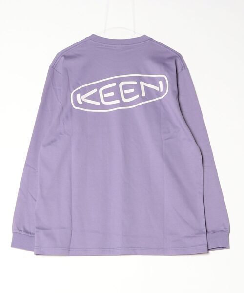 KEEN(キーン)の「【New color】OC/RP LOGO LS TEE / オーシーアールピー ロゴ ロングスリーブ ティー(Tシャツ/カットソー・レディース・パープル・XL/S/M/L)」の2枚目の写真