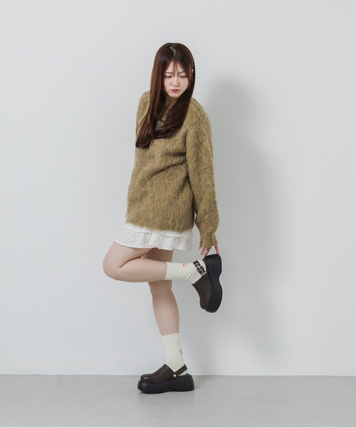 EVOL(イーボル)の「【S-LLサイズ展開・2WAY】2WAY厚底ステッチベルトサボ JB4120(サンダル・レディース・ブラウン/ブラック・S/M/L/LL)」の8枚目の写真