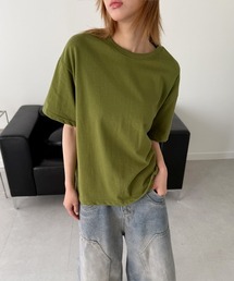 【 8color 】ベーシック 無地 オーバーフィット 半袖 Tシャツ
