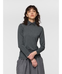 mizuiro ind シャツカラープルオーバー