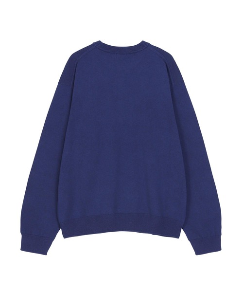ZUCCa(ズッカ)の「HEART LOGO KNIT / ニットプルオーバー(ニット/セーター・レディース・ブルー/ブラック・M size)」の3枚目の写真