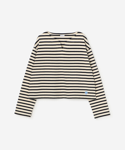 ORCIVAL(オーシバル)の「ORCIVAL | コットンロード スキッパーネック長袖カットソー WOMEN(Tシャツ/カットソー・レディース・ブラック系その他/ホワイト系その他5/ダークブラウン/グレー系その他/ブラック/アイボリー・1)」の7枚目の写真