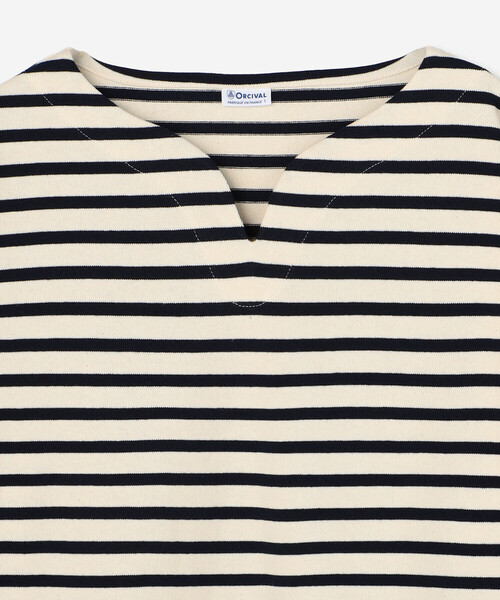 ORCIVAL(オーシバル)の「ORCIVAL | コットンロード スキッパーネック長袖カットソー WOMEN(Tシャツ/カットソー・レディース・ブラック系その他/ホワイト系その他5/ダークブラウン/グレー系その他/ブラック/アイボリー・1)」の9枚目の写真