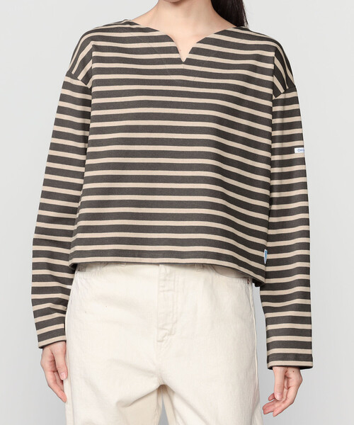 ORCIVAL(オーシバル)の「ORCIVAL | コットンロード スキッパーネック長袖カットソー WOMEN(Tシャツ/カットソー・レディース・ブラック系その他/ホワイト系その他5/ダークブラウン/グレー系その他/ブラック/アイボリー・1)」の19枚目の写真