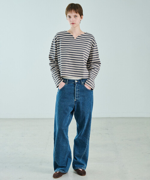 ORCIVAL(オーシバル)の「ORCIVAL | コットンロード スキッパーネック長袖カットソー WOMEN(Tシャツ/カットソー・レディース・ブラック系その他/ホワイト系その他5/ダークブラウン/グレー系その他/ブラック/アイボリー・1)」の22枚目の写真
