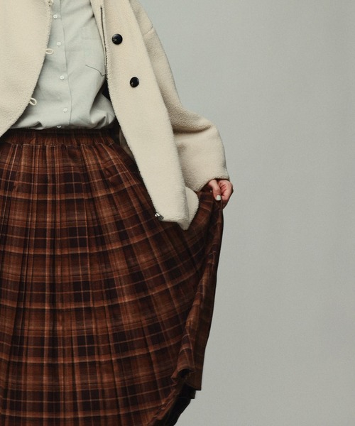Kelen（ケレン）の「「KELEN / ケレン」親子プリーツスカート（スカート・レディース・ダークブラウン/ブルー/チャコールグレー・S/M）」の9枚目の写真