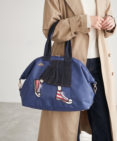 mis zapatos(ミス サパト)の「mis zapatos ロングスカート2wayボストンショルダー(ボストンバッグ・レディース・カーキ/ネイビー/ベージュ・FREE)」の1枚目の写真