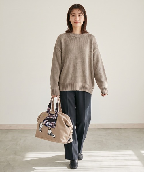 mis zapatos(ミス サパト)の「mis zapatos ロングスカート2wayボストンショルダー(ボストンバッグ・レディース・カーキ/ネイビー/ベージュ・FREE)」の21枚目の写真