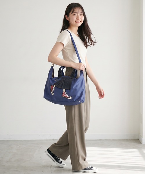 mis zapatos(ミス サパト)の「mis zapatos ロングスカート2wayボストンショルダー(ボストンバッグ・レディース・カーキ/ネイビー/ベージュ・FREE)」の15枚目の写真