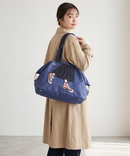 mis zapatos(ミス サパト)の「mis zapatos ロングスカート2wayボストンショルダー(ボストンバッグ・レディース・カーキ/ネイビー/ベージュ・FREE)」の11枚目の写真