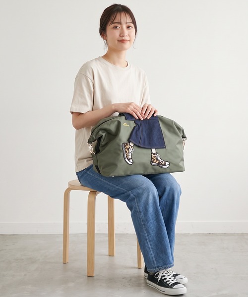 mis zapatos(ミス サパト)の「mis zapatos ロングスカート2wayボストンショルダー(ボストンバッグ・レディース・カーキ/ネイビー/ベージュ・FREE)」の7枚目の写真