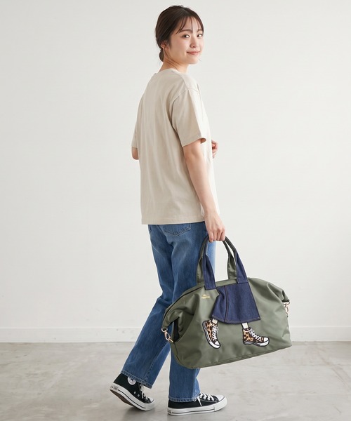mis zapatos(ミス サパト)の「mis zapatos ロングスカート2wayボストンショルダー(ボストンバッグ・レディース・カーキ/ネイビー/ベージュ・FREE)」の8枚目の写真