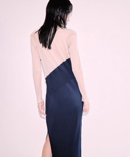 kotohayokozawa(コトハヨコザワ)の「【kotohayokozawa/コトハヨコザワ】《STUDIOUS別注》SHEER DOCKING DRESS/ウォッシャブル(ワンピース・レディース・ブラック/ネイビー/パープル・1/2)」の12枚目の写真